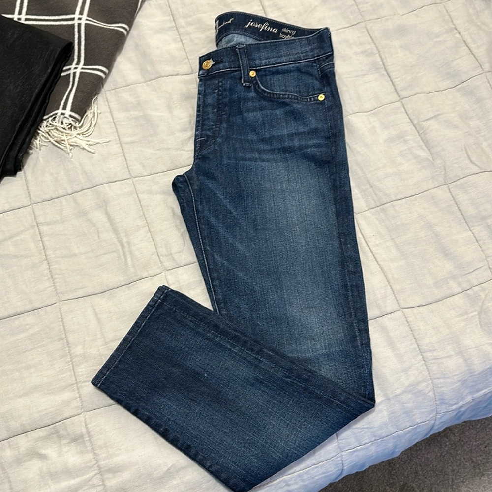 CoH dark denim boyfriend skinny jeans